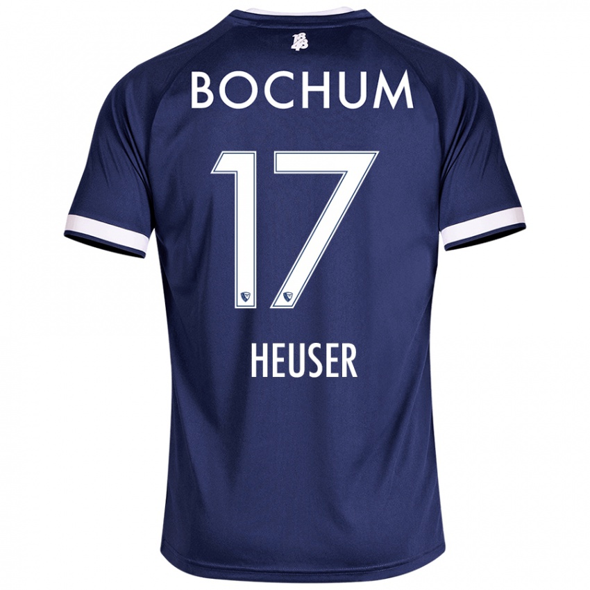 Niño Camiseta Ben Heuser #17 Azul Oscuro 1ª Equipación 2024/25 La Camisa Perú