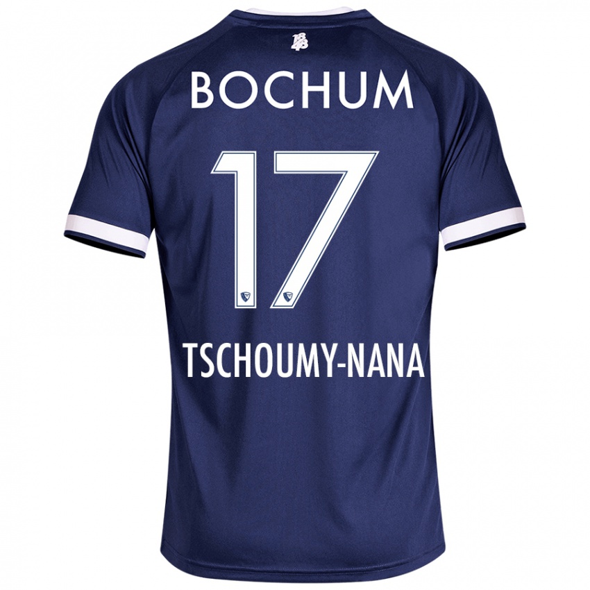 Niño Camiseta Daryl Tschoumy-Nana #17 Azul Oscuro 1ª Equipación 2024/25 La Camisa Perú