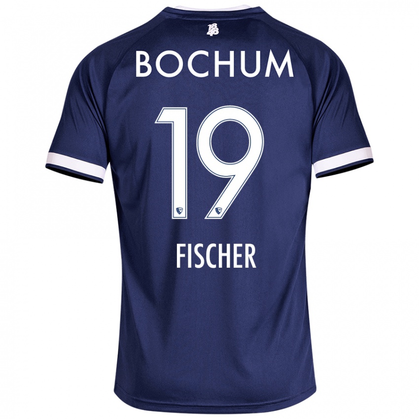 Niño Camiseta Desmond Fischer #19 Azul Oscuro 1ª Equipación 2024/25 La Camisa Perú