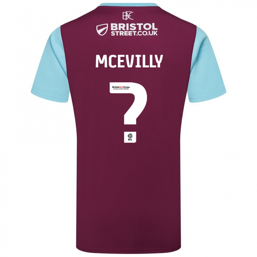 Niño Camiseta Jack Mcevilly #0 Borgoña Azul Cielo 1ª Equipación 2024/25 La Camisa Perú