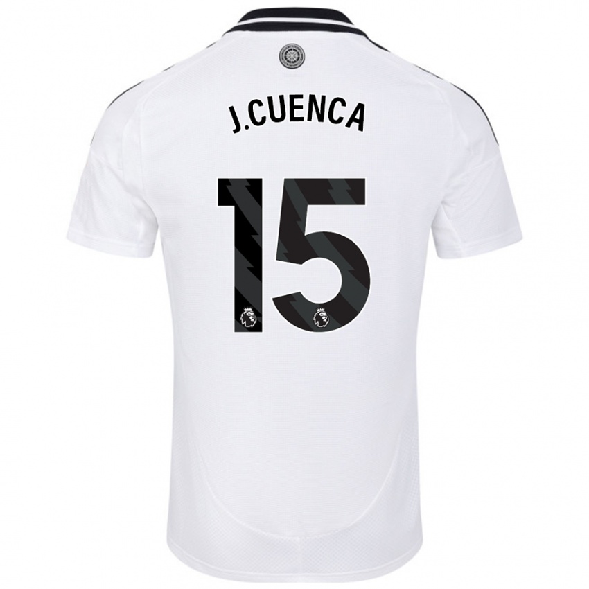 Niño Camiseta Jorge Cuenca #15 Blanco 1ª Equipación 2024/25 La Camisa Perú