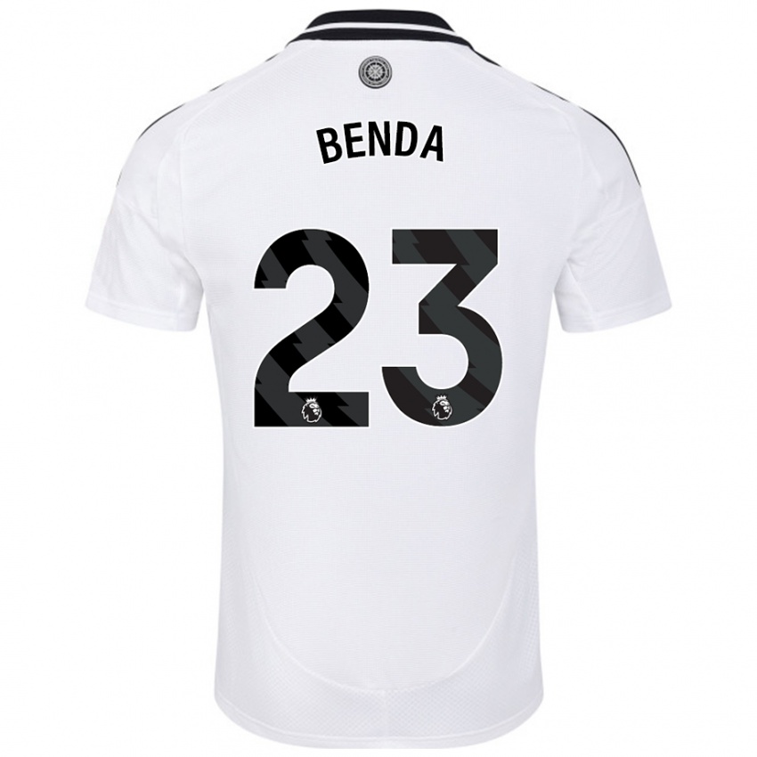 Niño Camiseta Steven Benda #23 Blanco 1ª Equipación 2024/25 La Camisa Perú