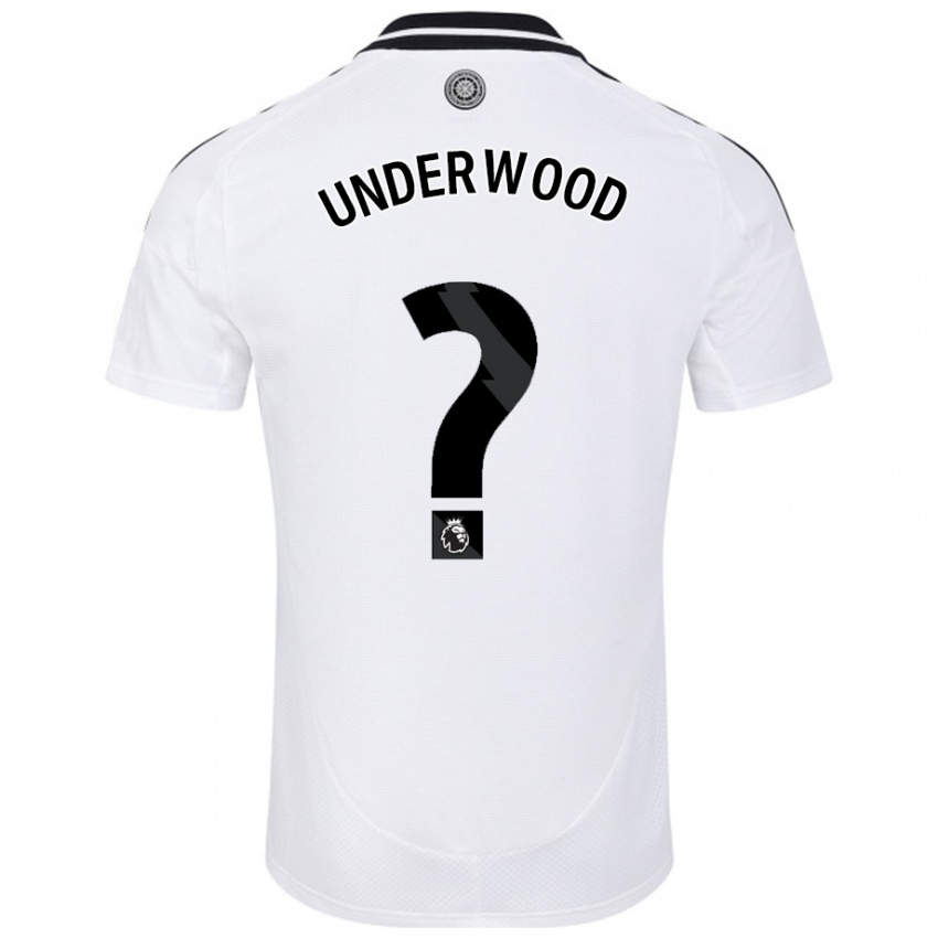 Niño Camiseta Marco Underwood #0 Blanco 1ª Equipación 2024/25 La Camisa Perú