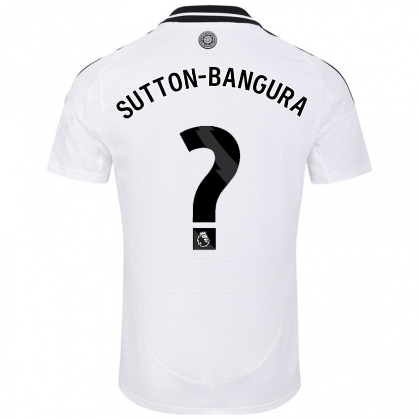 Niño Camiseta William Sutton-Bangura #0 Blanco 1ª Equipación 2024/25 La Camisa Perú