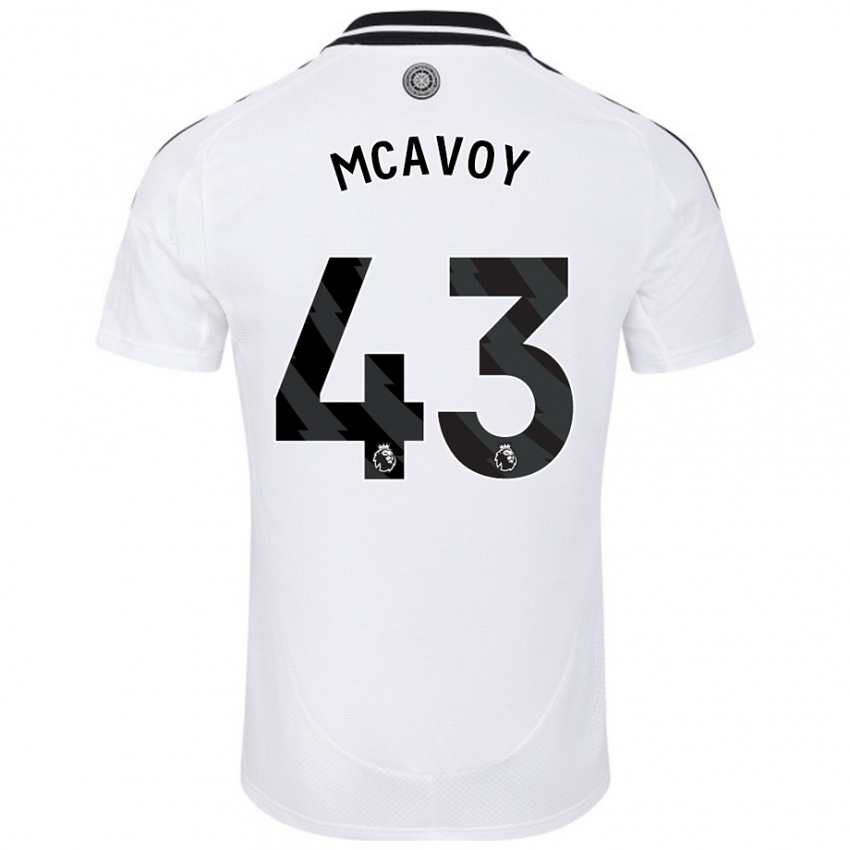 Niño Camiseta Connor Mcavoy #43 Blanco 1ª Equipación 2024/25 La Camisa Perú