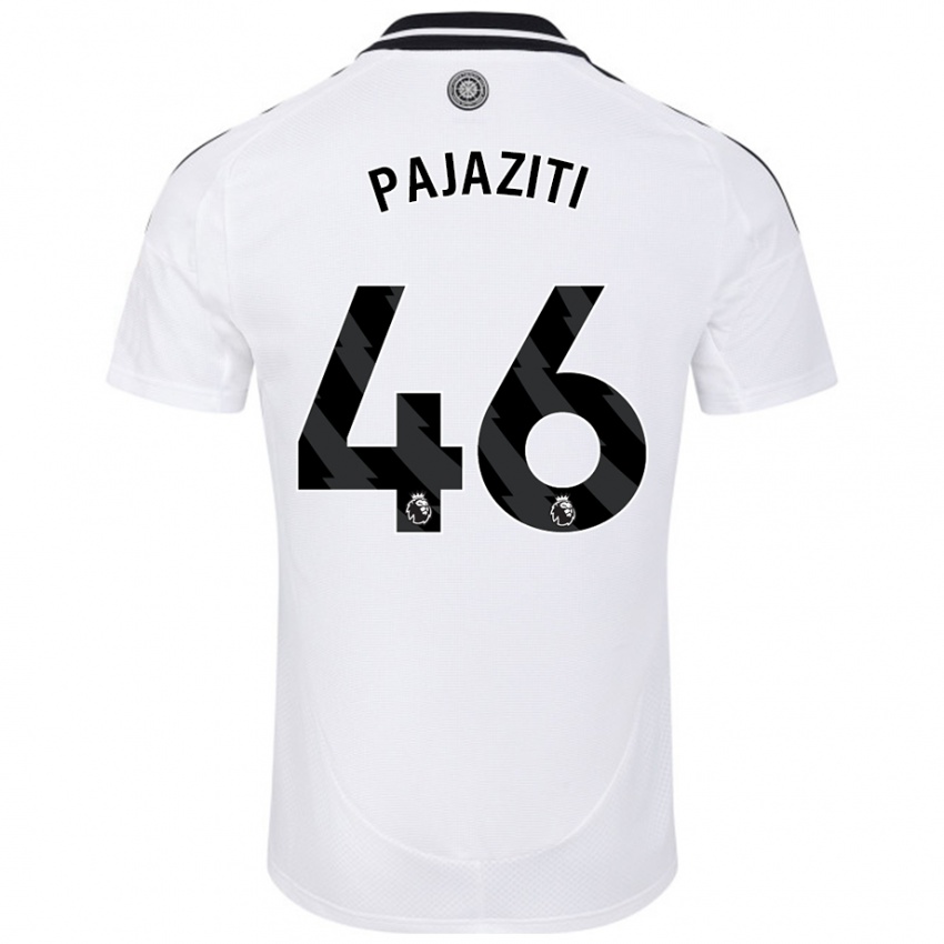 Niño Camiseta Adrion Pajaziti #46 Blanco 1ª Equipación 2024/25 La Camisa Perú