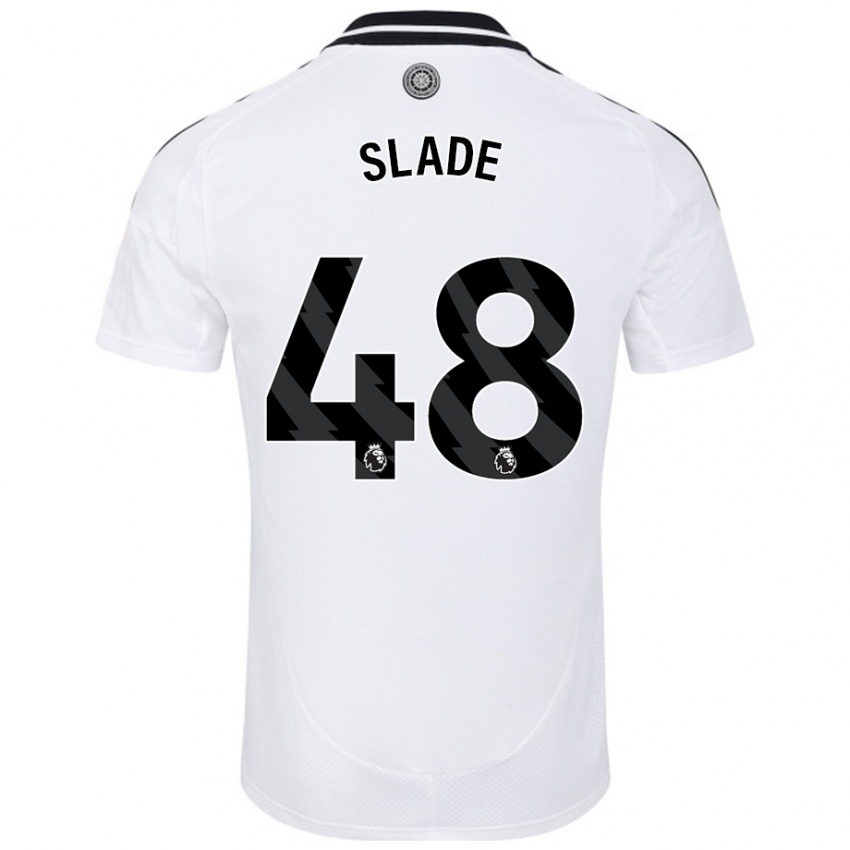 Niño Camiseta Bradley Slade #48 Blanco 1ª Equipación 2024/25 La Camisa Perú