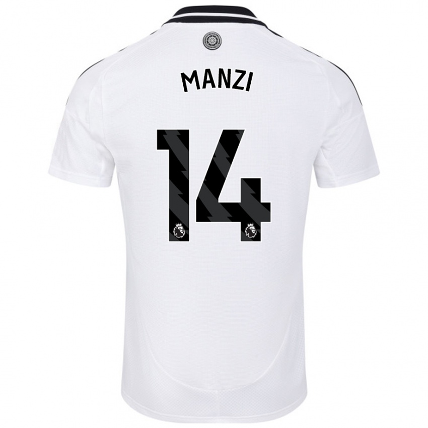 Niño Camiseta Sophie Manzi #14 Blanco 1ª Equipación 2024/25 La Camisa Perú