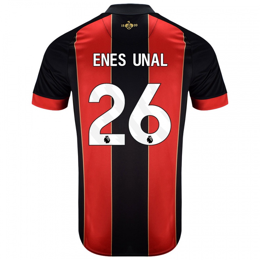 Niño Camiseta Enes Ünal #26 Rojo Negro 1ª Equipación 2024/25 La Camisa Perú