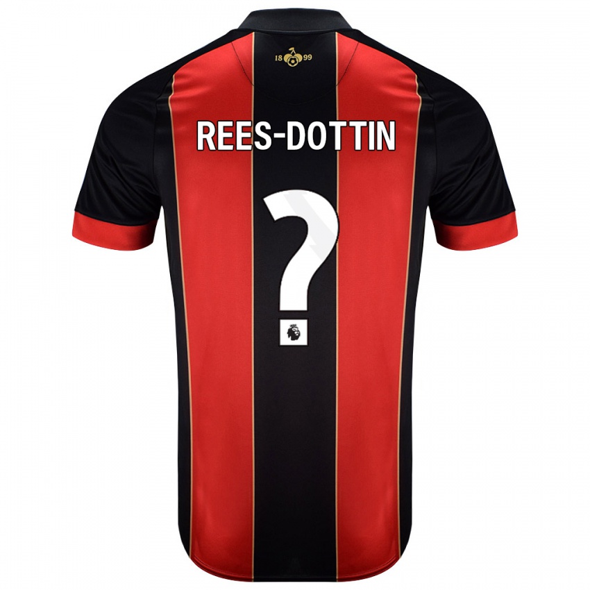 Niño Camiseta Remy Rees-Dottin #0 Rojo Negro 1ª Equipación 2024/25 La Camisa Perú