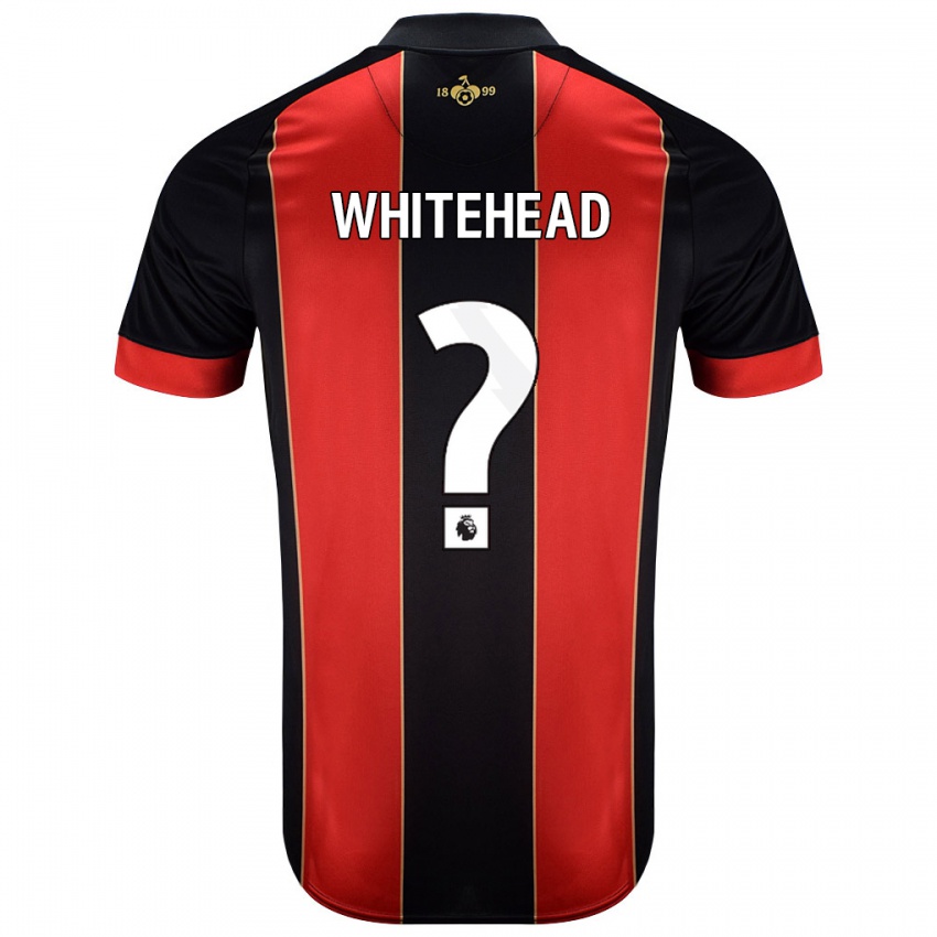 Niño Camiseta Tommy Whitehead #0 Rojo Negro 1ª Equipación 2024/25 La Camisa Perú