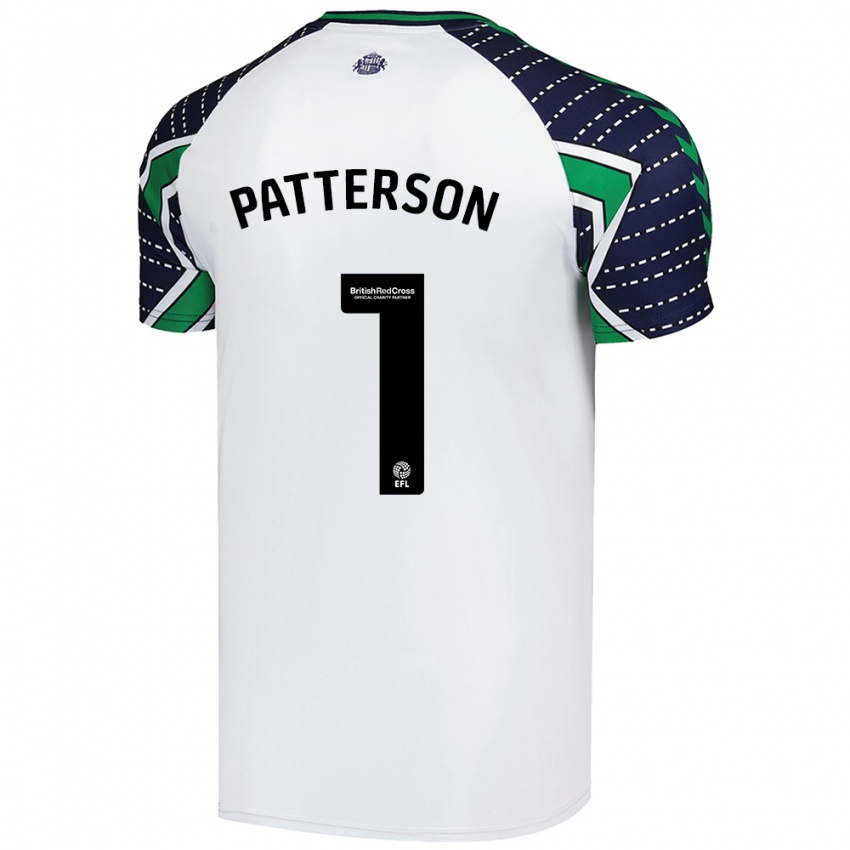 Niño Camiseta Anthony Patterson #1 Blanco 2ª Equipación 2024/25 La Camisa Perú