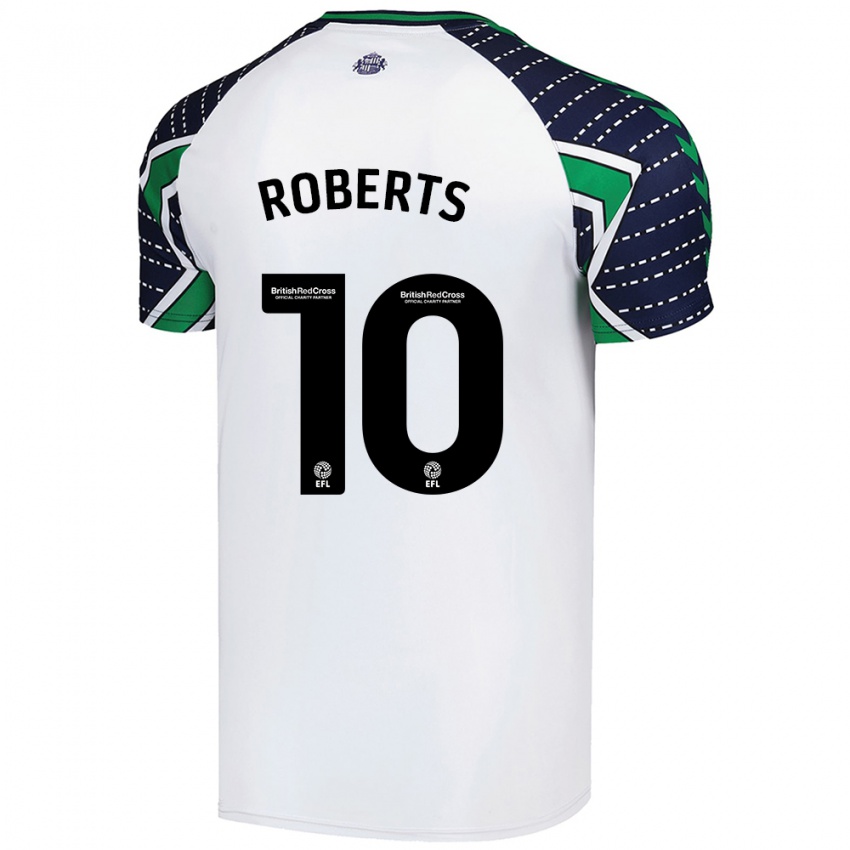 Niño Camiseta Patrick Roberts #10 Blanco 2ª Equipación 2024/25 La Camisa Perú