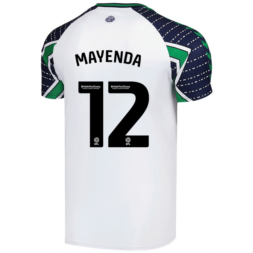 Niño Camiseta Eliezer Mayenda #12 Blanco 2ª Equipación 2024/25 La Camisa Perú