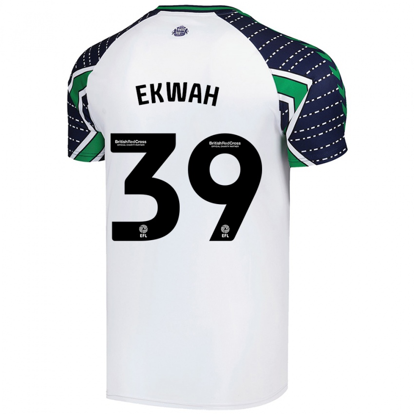 Niño Camiseta Pierre Ekwah #39 Blanco 2ª Equipación 2024/25 La Camisa Perú