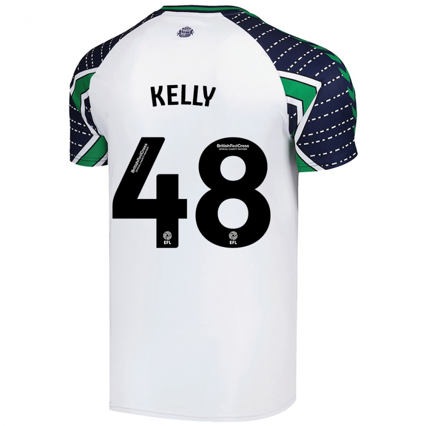 Niño Camiseta Caden Kelly #48 Blanco 2ª Equipación 2024/25 La Camisa Perú