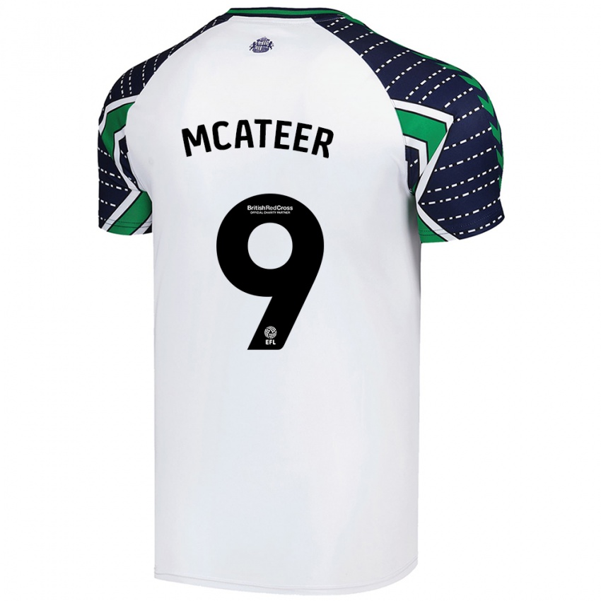 Niño Camiseta Mary Mcateer #9 Blanco 2ª Equipación 2024/25 La Camisa Perú