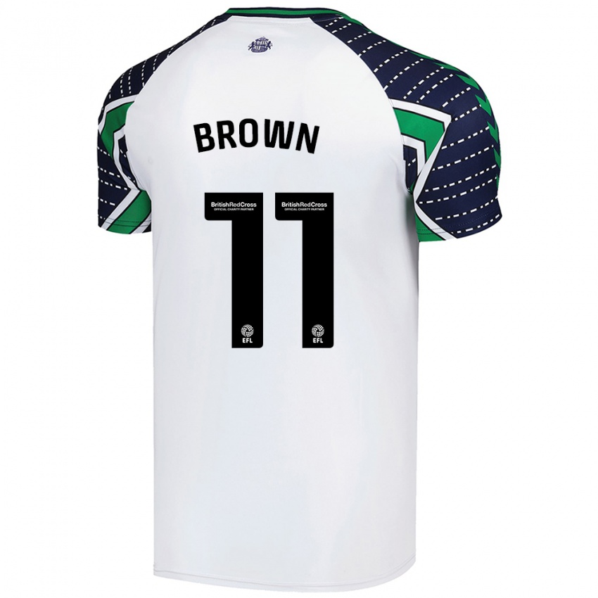 Niño Camiseta Jessica Brown #11 Blanco 2ª Equipación 2024/25 La Camisa Perú