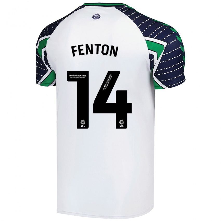 Niño Camiseta Natasha Fenton #14 Blanco 2ª Equipación 2024/25 La Camisa Perú