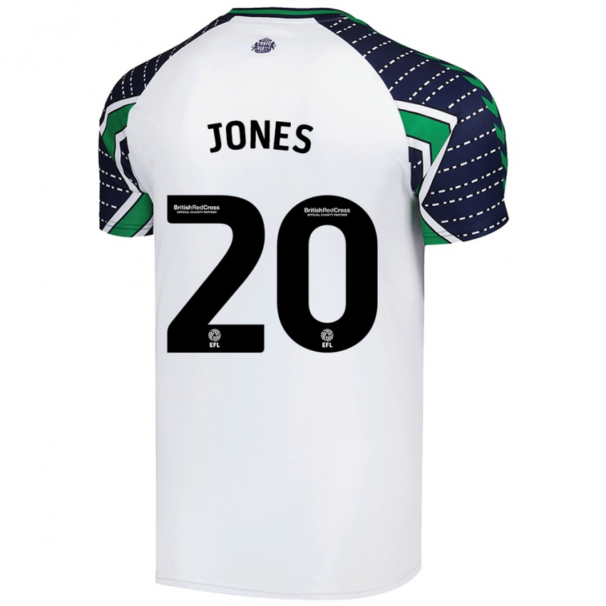 Niño Camiseta Ellen Jones #20 Blanco 2ª Equipación 2024/25 La Camisa Perú