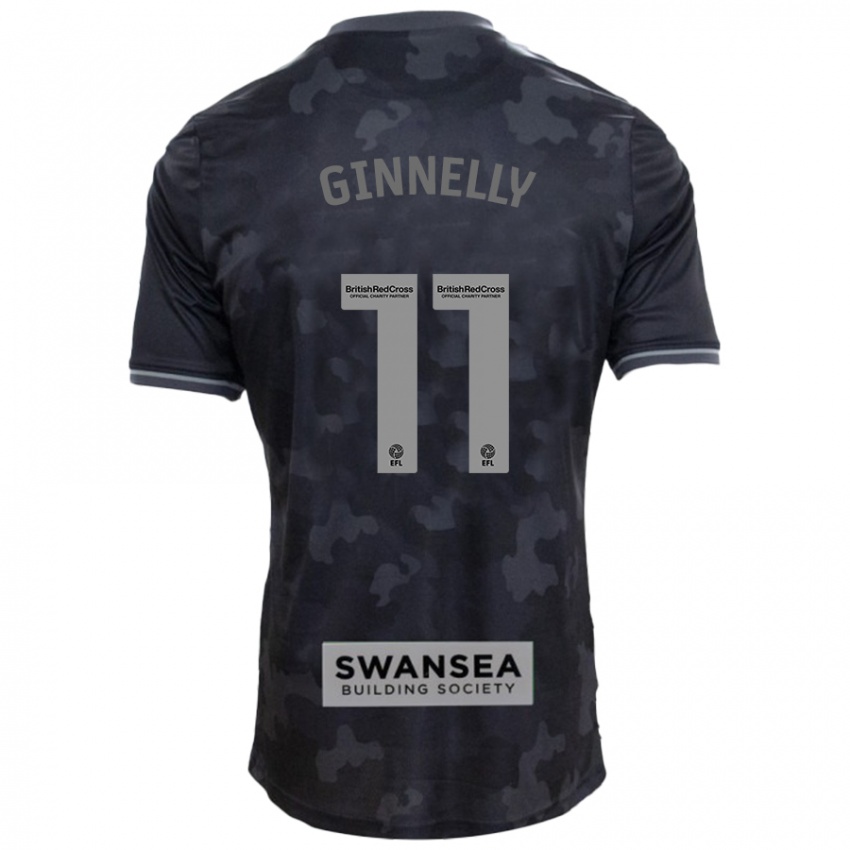 Niño Camiseta Josh Ginnelly #11 Negro 2ª Equipación 2024/25 La Camisa Perú