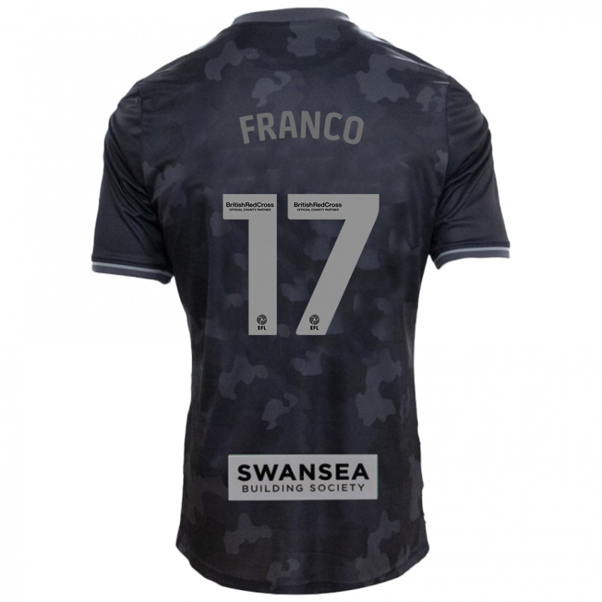 Niño Camiseta Gonçalo Franco #17 Negro 2ª Equipación 2024/25 La Camisa Perú