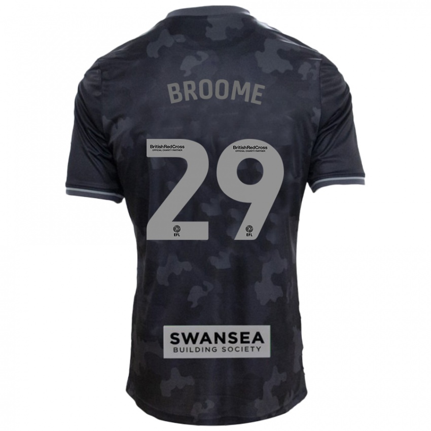 Niño Camiseta Nathan Broome #29 Negro 2ª Equipación 2024/25 La Camisa Perú