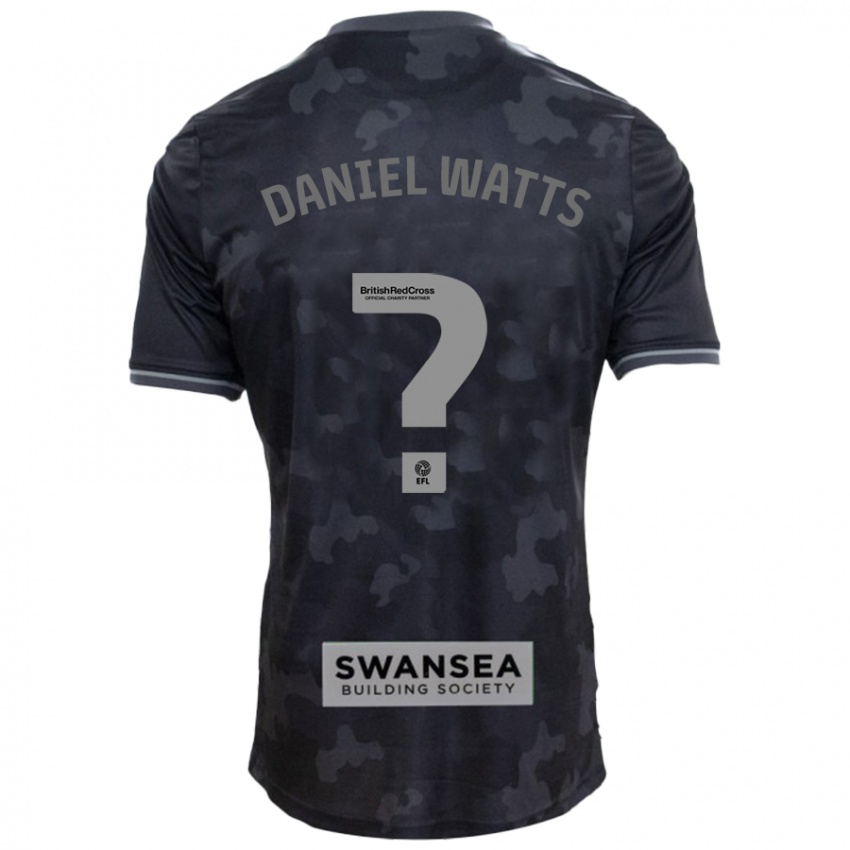 Niño Camiseta Daniel Watts #0 Negro 2ª Equipación 2024/25 La Camisa Perú