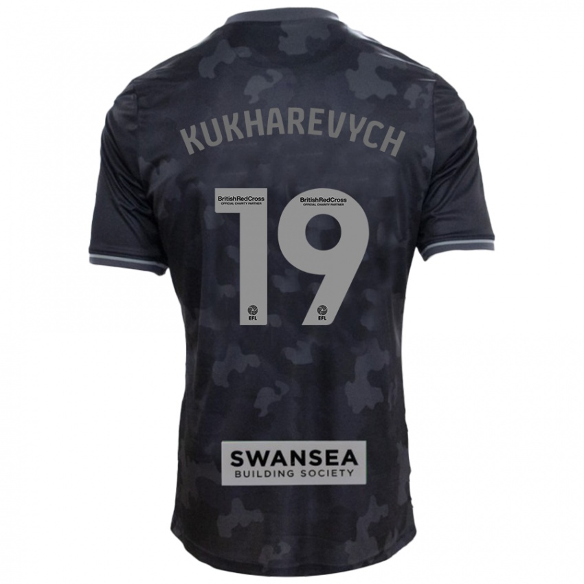 Niño Camiseta Mykola Kukharevych #19 Negro 2ª Equipación 2024/25 La Camisa Perú