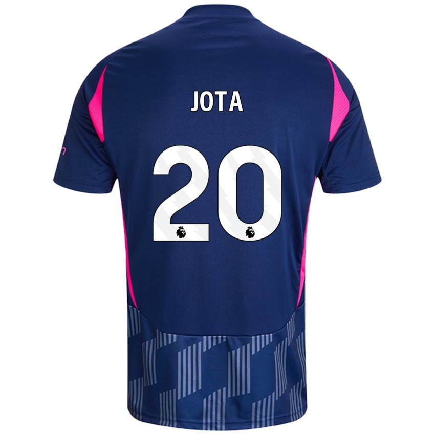 Niño Camiseta Jota Silva #20 Azul Real Rosa 2ª Equipación 2024/25 La Camisa Perú