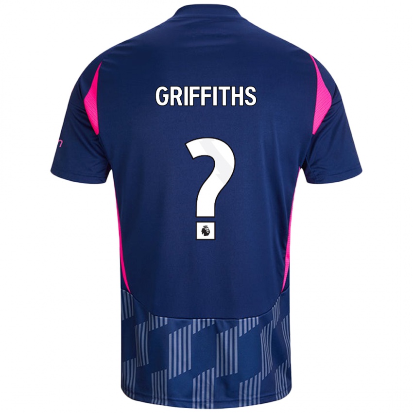 Niño Camiseta Harry Griffiths #0 Azul Real Rosa 2ª Equipación 2024/25 La Camisa Perú