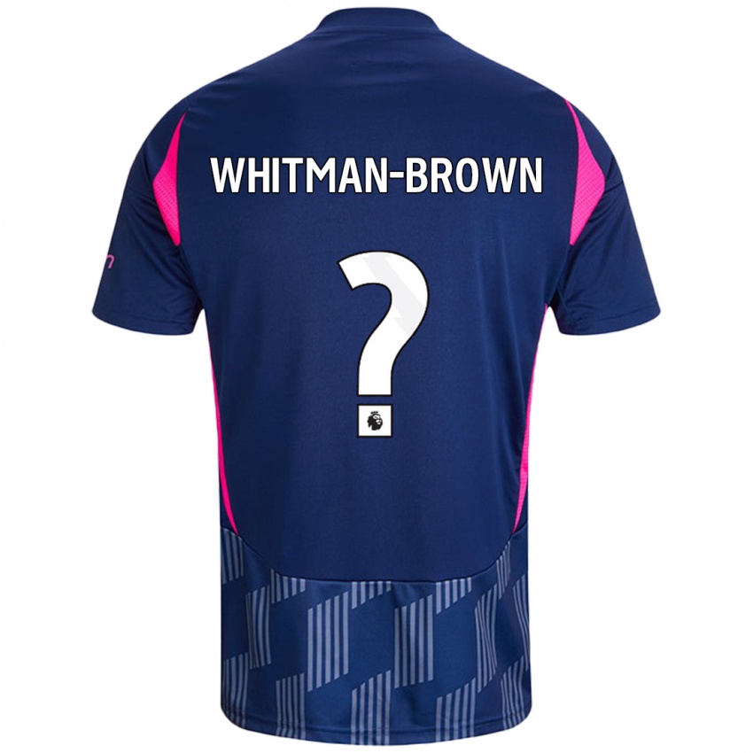 Niño Camiseta Chae Whitman-Brown #0 Azul Real Rosa 2ª Equipación 2024/25 La Camisa Perú