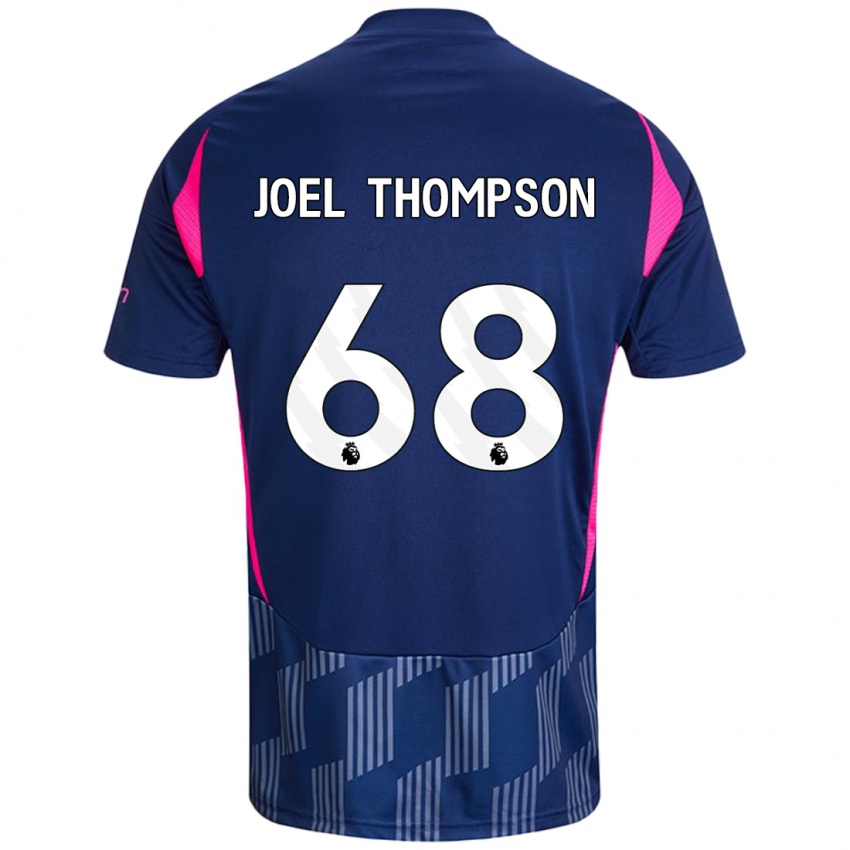 Niño Camiseta Joel Thompson #68 Azul Real Rosa 2ª Equipación 2024/25 La Camisa Perú