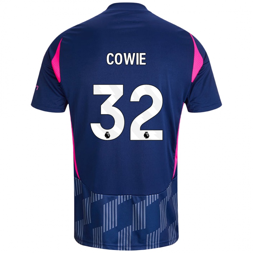 Niño Camiseta Abi Cowie #32 Azul Real Rosa 2ª Equipación 2024/25 La Camisa Perú