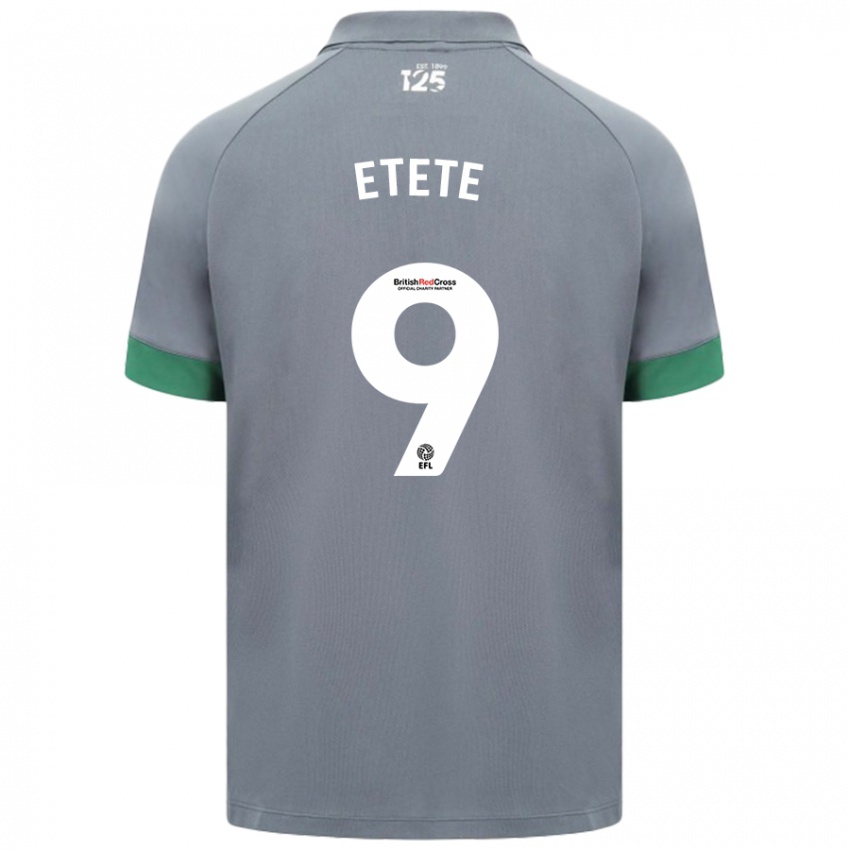 Niño Camiseta Kion Etete #9 Gris Oscuro 2ª Equipación 2024/25 La Camisa Perú