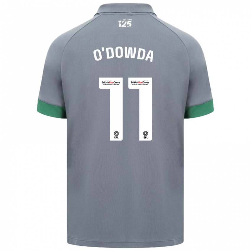 Niño Camiseta Callum O'dowda #11 Gris Oscuro 2ª Equipación 2024/25 La Camisa Perú