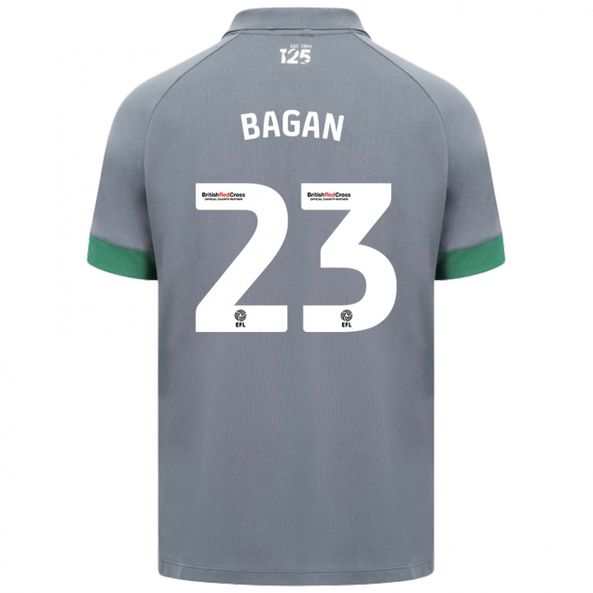 Niño Camiseta Joel Bagan #23 Gris Oscuro 2ª Equipación 2024/25 La Camisa Perú