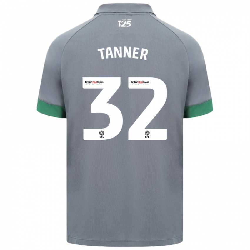 Niño Camiseta Ollie Tanner #32 Gris Oscuro 2ª Equipación 2024/25 La Camisa Perú