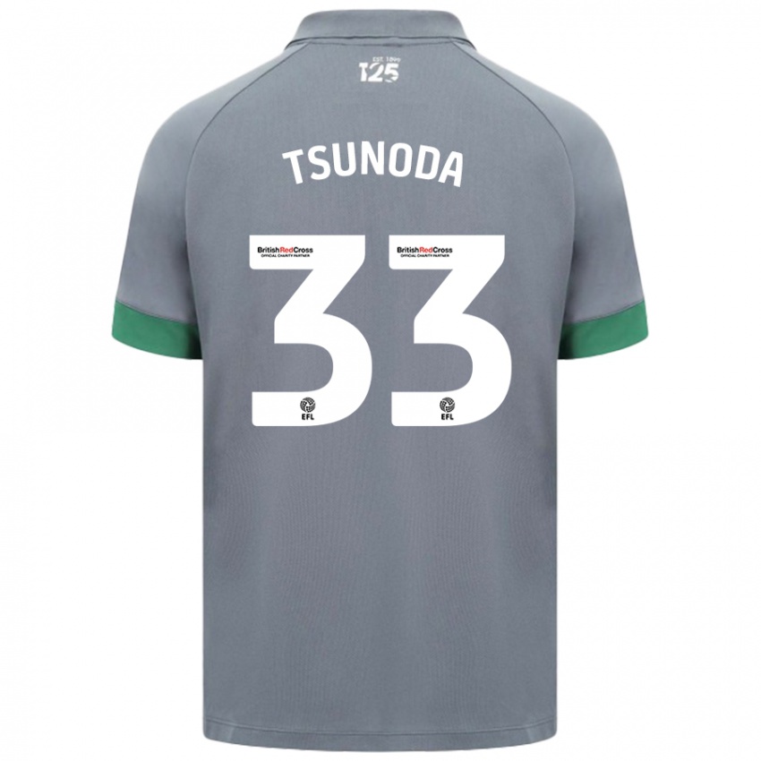 Niño Camiseta Ryotaro Tsunoda #33 Gris Oscuro 2ª Equipación 2024/25 La Camisa Perú