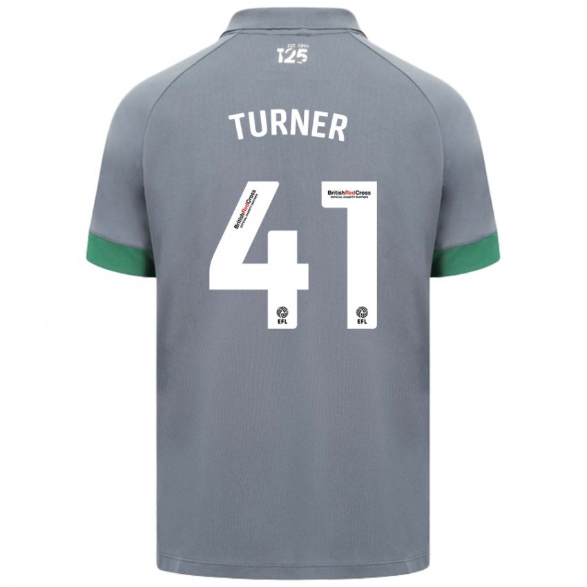 Niño Camiseta Matthew Turner #41 Gris Oscuro 2ª Equipación 2024/25 La Camisa Perú