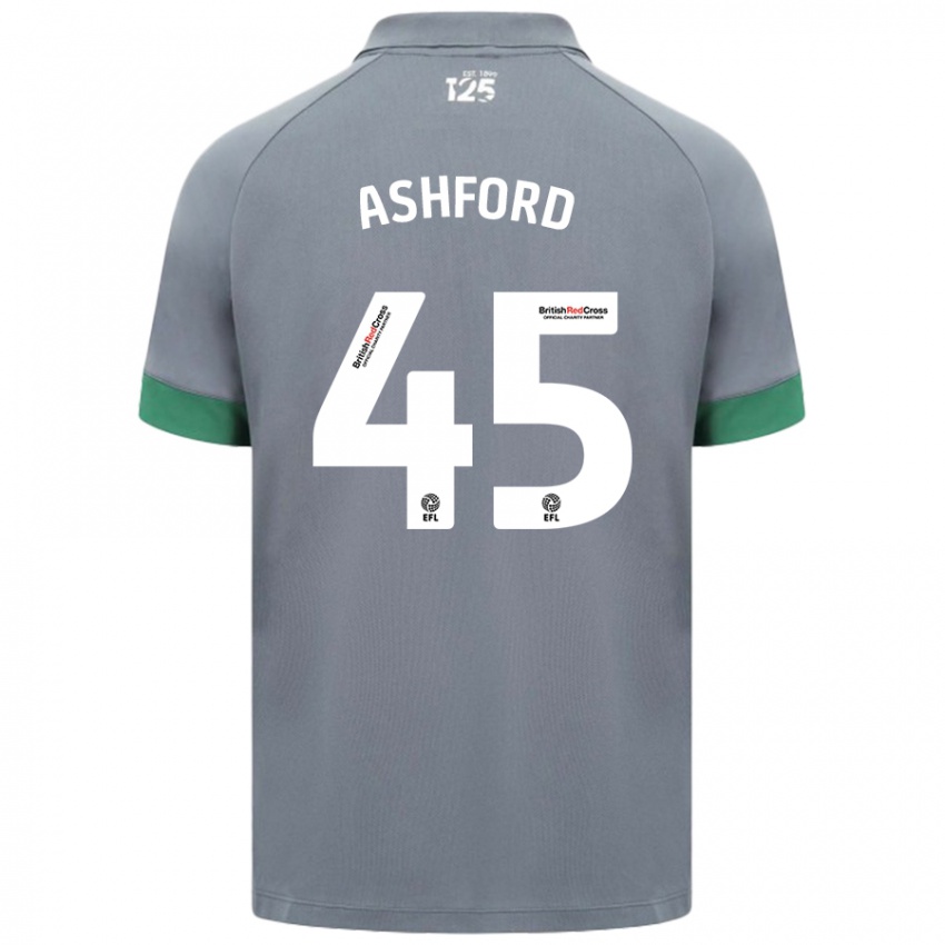 Niño Camiseta Cian Ashford #45 Gris Oscuro 2ª Equipación 2024/25 La Camisa Perú