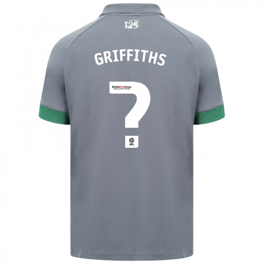 Niño Camiseta Ewan Griffiths #0 Gris Oscuro 2ª Equipación 2024/25 La Camisa Perú