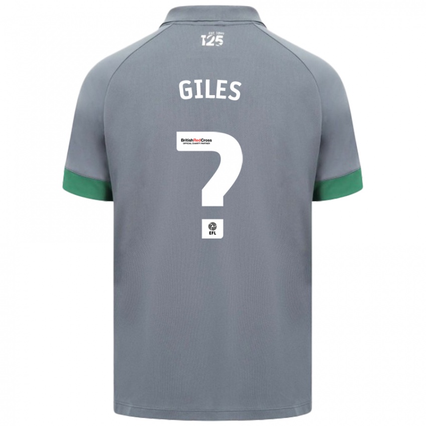 Niño Camiseta Luey Giles #0 Gris Oscuro 2ª Equipación 2024/25 La Camisa Perú