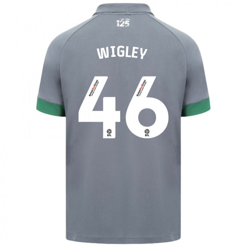 Niño Camiseta Morgan Wigley #46 Gris Oscuro 2ª Equipación 2024/25 La Camisa Perú