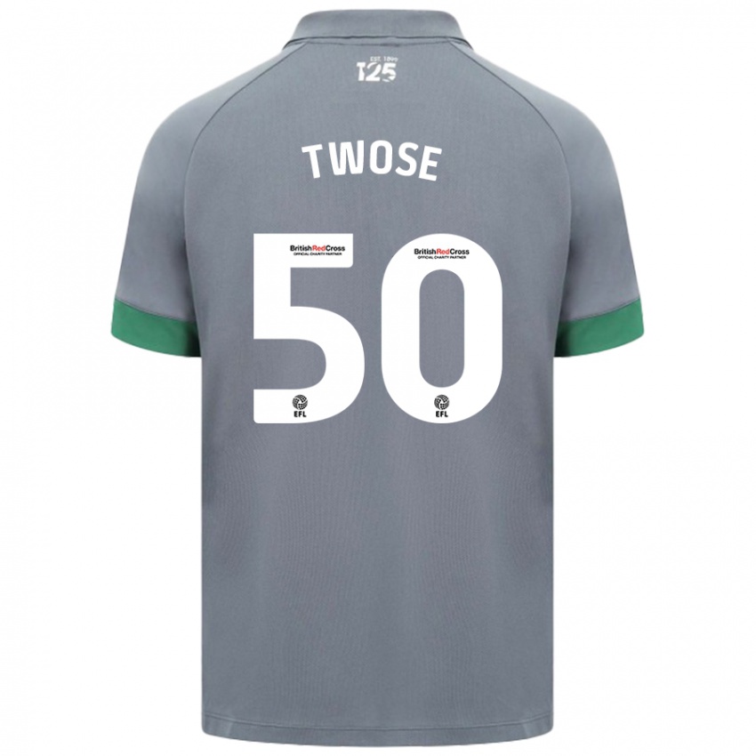 Niño Camiseta Cody Twose #50 Gris Oscuro 2ª Equipación 2024/25 La Camisa Perú