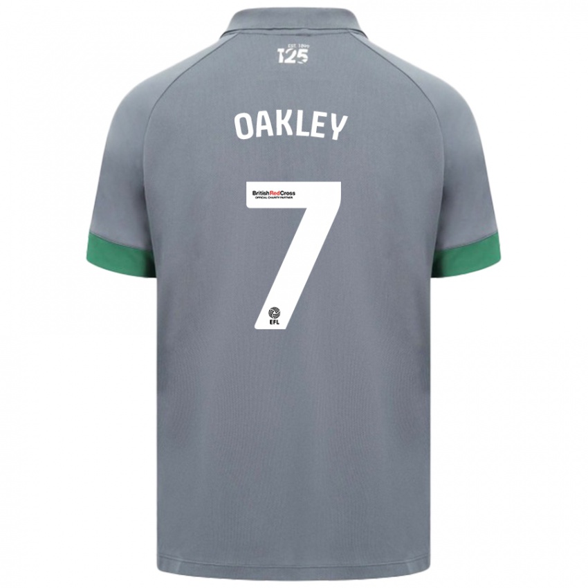 Niño Camiseta Rhianne Oakley #7 Gris Oscuro 2ª Equipación 2024/25 La Camisa Perú