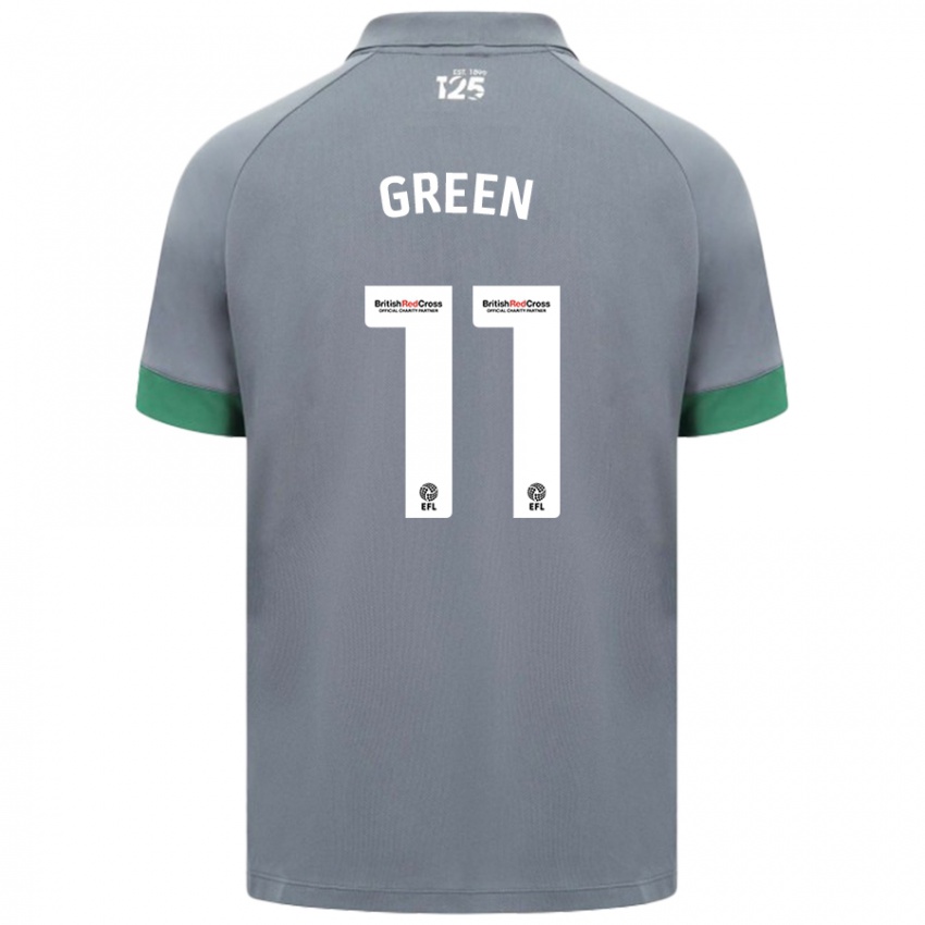 Niño Camiseta Danielle Green #11 Gris Oscuro 2ª Equipación 2024/25 La Camisa Perú