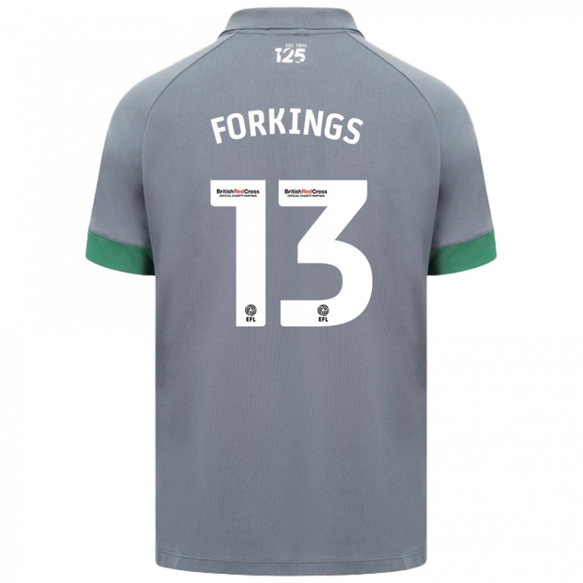 Niño Camiseta Amelia Forkings #13 Gris Oscuro 2ª Equipación 2024/25 La Camisa Perú