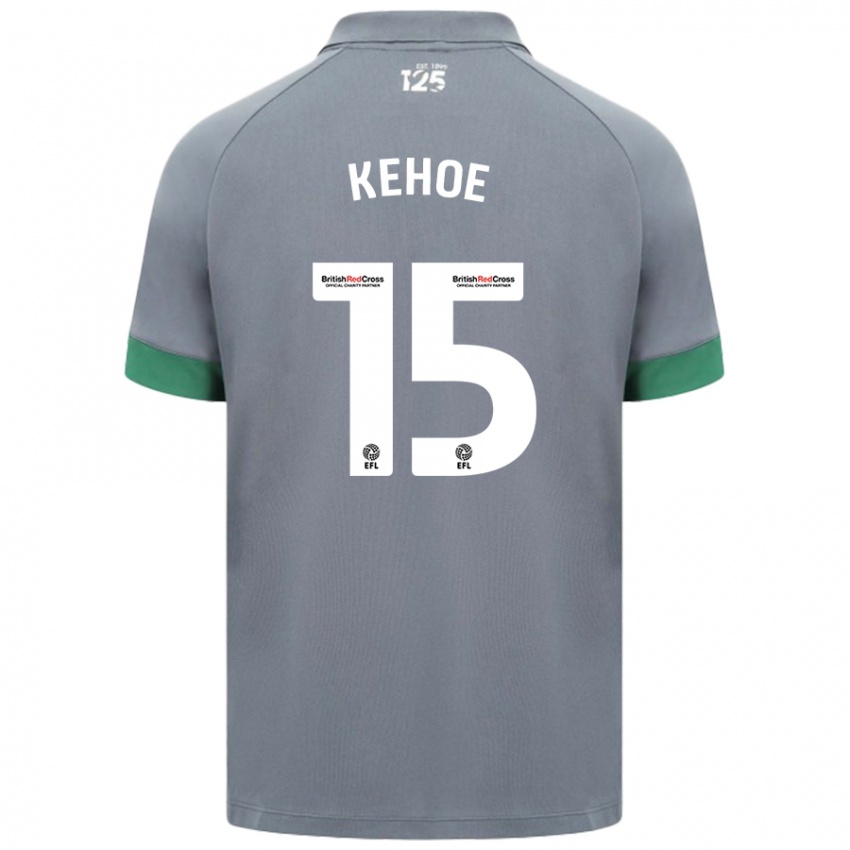 Niño Camiseta Molly Kehoe #15 Gris Oscuro 2ª Equipación 2024/25 La Camisa Perú