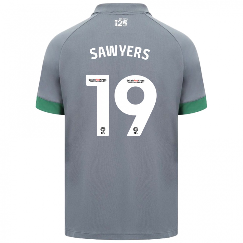 Niño Camiseta Romaine Sawyers #19 Gris Oscuro 2ª Equipación 2024/25 La Camisa Perú